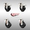 Service Caster 4 Inch 316SS Hard Rubber Wheel Swivel Top Plate Caster Lock Brakes SCC, 2PK SCC-SS316TTL20S414-HRS-2-S-2 - alternate 5